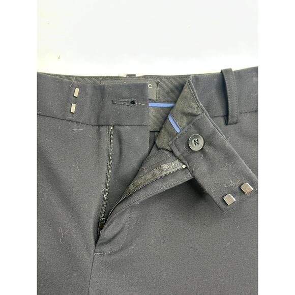 Banana Republic Martin Fit Straight Leg Pants Black Professional Business 10S - Picture 4 of 9